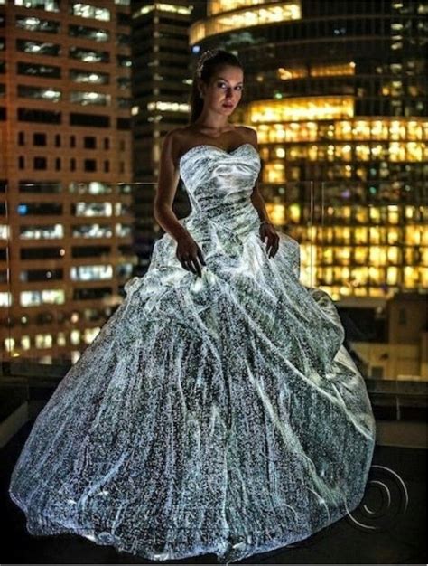 fiber optic dress|fiber optic wedding dress.